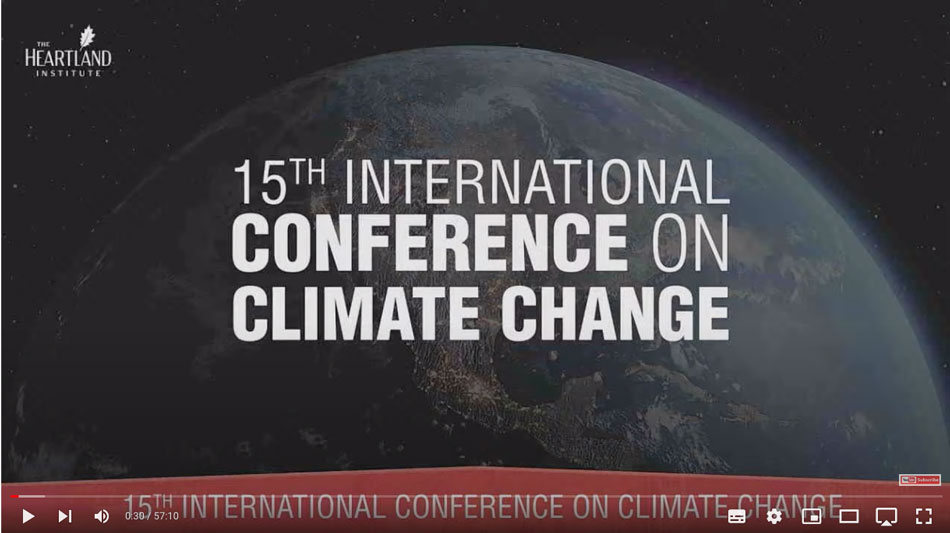 Heartland 15th international conference on climate change-video