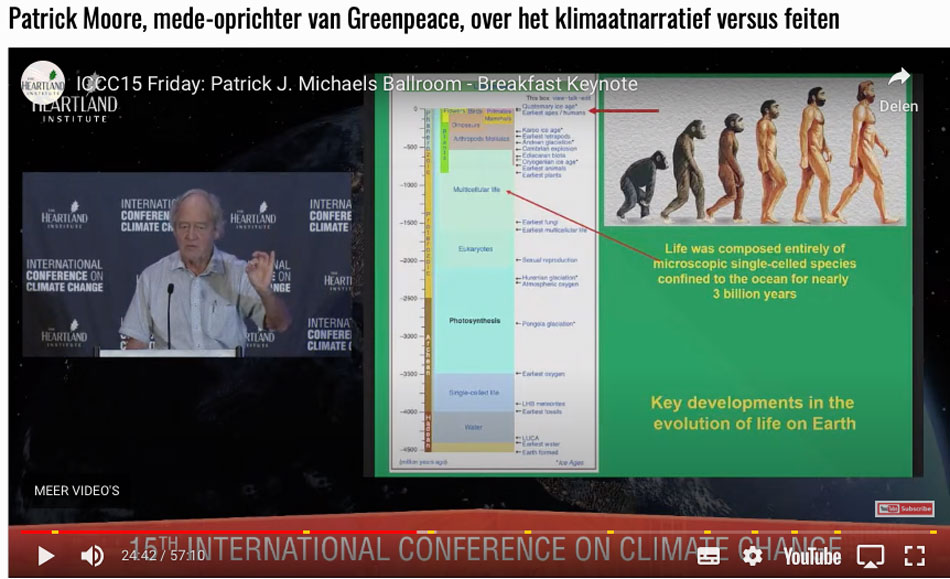 Patrick Moore over het  klimaatverandering-narratief-video
