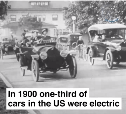 electrische auto's in 1900