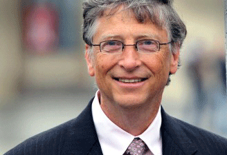 Bll Gates, oprichter en groot aandeelhouder van Microsoft