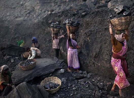 kolen arbeiders in India