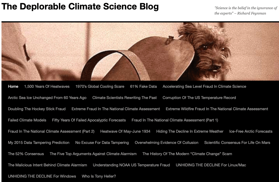 Tony Heller- The Deplorable Science Blog