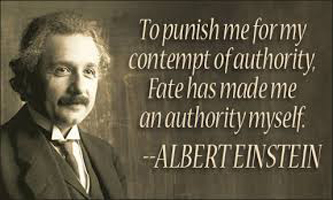 Einstein als ongewilde authoriteit