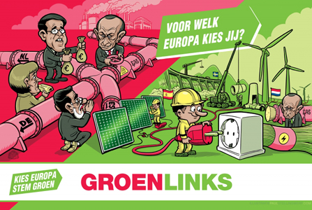 groen links energiebeleid cartoon
