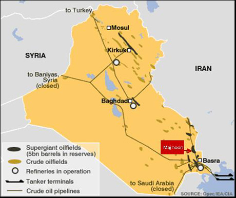 Irak-oliekaart