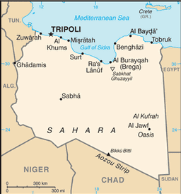 Libie-kaart