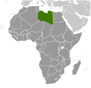 Libie-Afrika-kaart