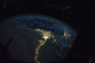 Nijl-ruimtefoto-nacht