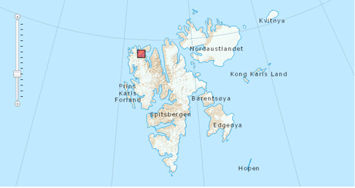 Spitsbergen-kaart