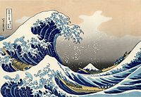 Katsushika Hokusai: de grote golf bij Kanagawa