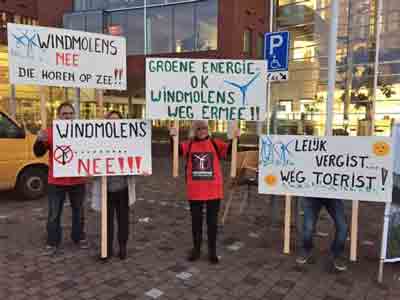 windmolenprotest in de Groningse Veenkoloniën
