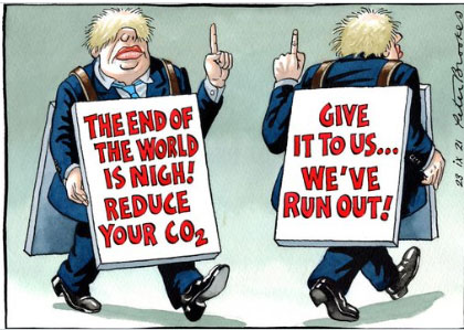 Boris Johnson's CO2-tekort