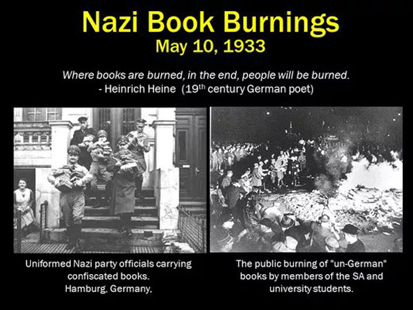 boekenverbranding door Nazi's