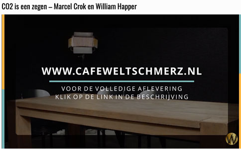 Crok interviewed Happer bij café Weltschmertz