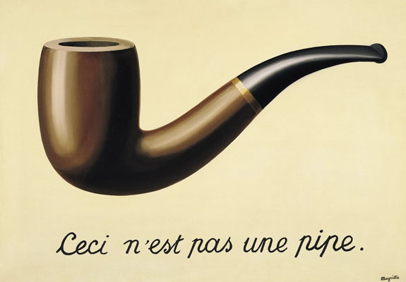 Magritte: Ceci n'est pas une pipe