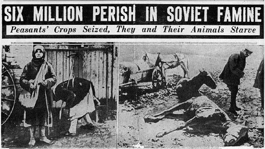 honger in de Sovjet Unie- miljoenen doden