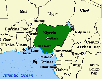 Nigeria-kaart