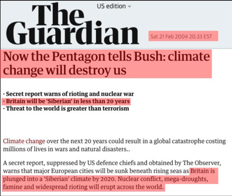 The Guardian voorspelt doomsday in 2020 voor Groot Brittannië
