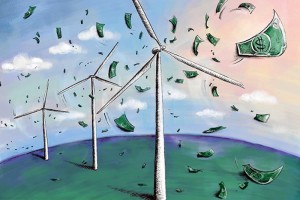 windmolens lopen op subsidie