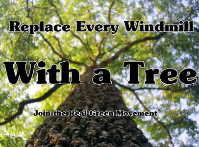 plant een boom voor elke windmolen